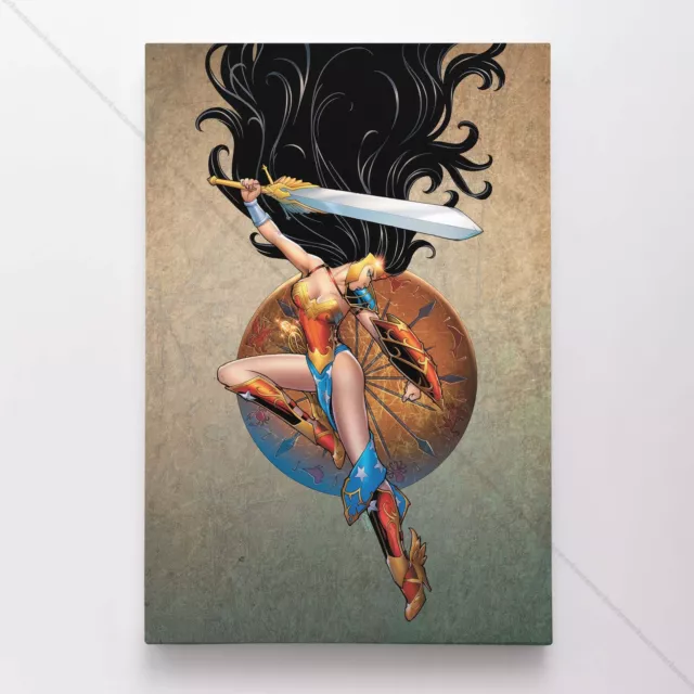 Wonder Woman Poster Canvas Justice League DC Comic Book Cover Art Print #18223