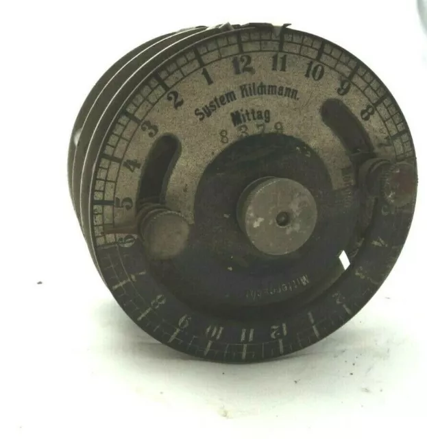 Zünduhr System Kilchmann historisches Uhrwerk für Fernzündung einer Gaslaterne