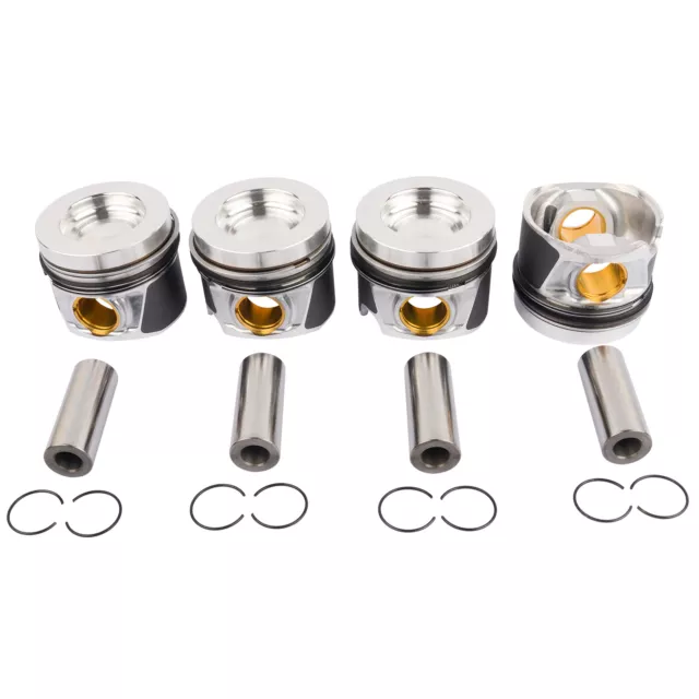 4x Kolben für VW Sharan Passat Golf Audi A3 A4 A6 CBAB CFGB 2.0 TDI 03L107065M