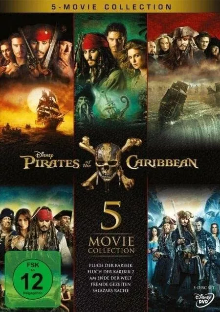 Pirates of the Caribbean 5-Movie Collection (DVD) Depp Johnny Jack (UK IMPORT)