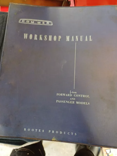 Commer Workshop Manuals.