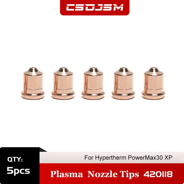 5pcs 420118 Plasma Nozzle Tips for Hypertherm PowerMax30 xp Cutter Torch