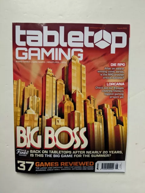 Tabletop Gaming Magazine Issue 81 August 2023 Big Boss, Lorcana, Die RPG