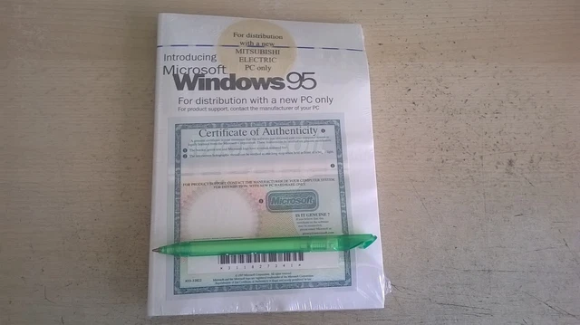 MICROSOFT WINDOWS 95 - Pc Operating System With Manual, Coa & Code- New ...