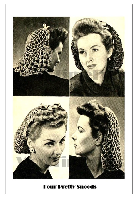 Snood per capelli all'uncinetto da donna con bordo elastico Snood per capelli all'uncinetto da donna con bordo elastico