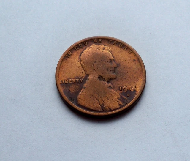 1914 D Lincoln Cent Wheat Penny
