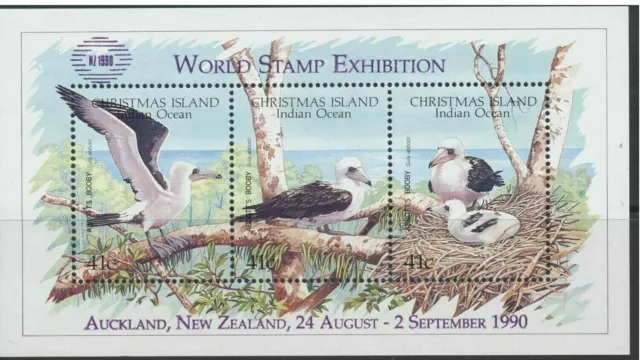 Mint 1990 Christmas Island Abbotts Booby Wwf  Mini Sheet - World Stamp O/Print