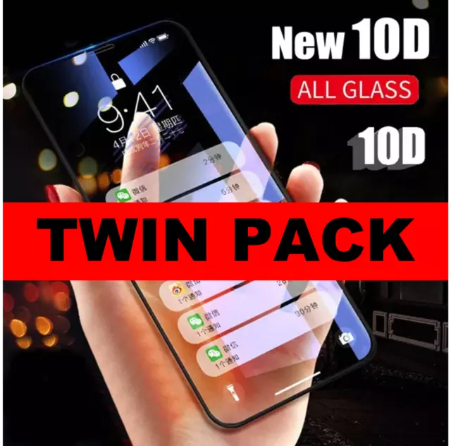 iPhone 11,12,13,14,15 Pro Max, Screen Protector Curved Tempered Glass Full Cover