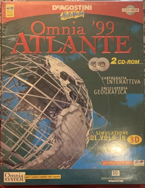 CD-ROM - De Agostini Multimedia OMNIA 99 ATLANTE Originale 1999