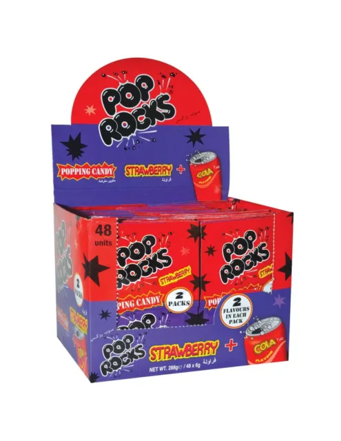 Pop Rock Strawberry Cola Pop Rocks Magic 6gm x 48