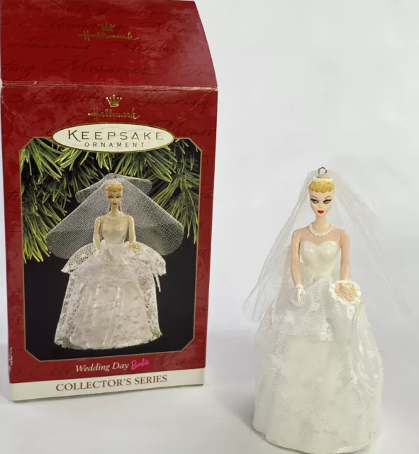 Hallmark 1997 Barbie Wedding Day Keepsake Christmas Ornament 4th in Series
