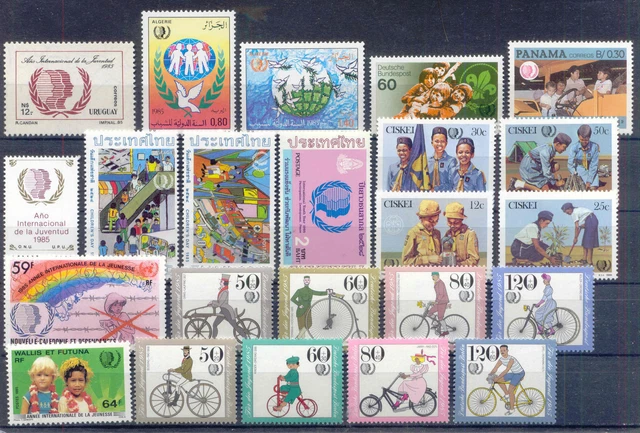 Jahr der Jugend - LOT 23 Werte ** MNH 1985