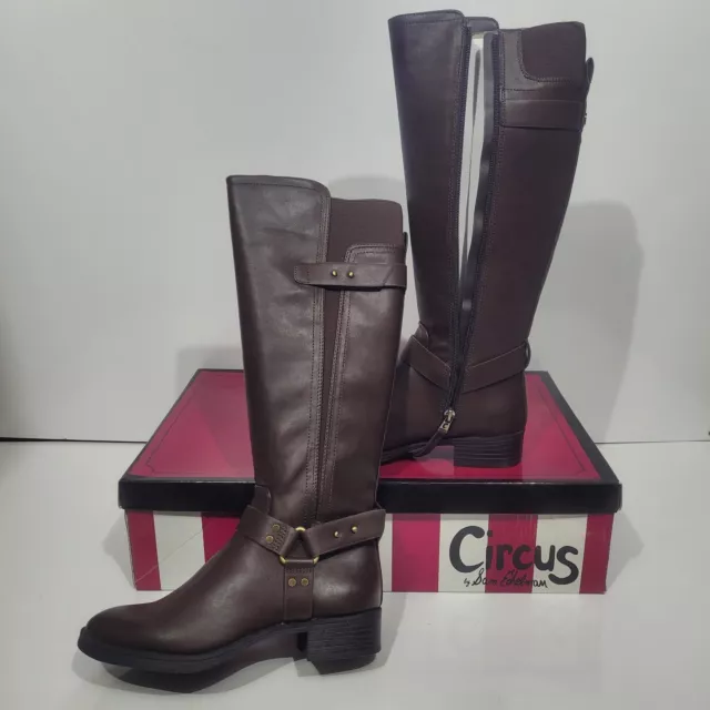 Circus by Sam Edelman Women's Pico Knee High Riding Boot, Brown, Size 6