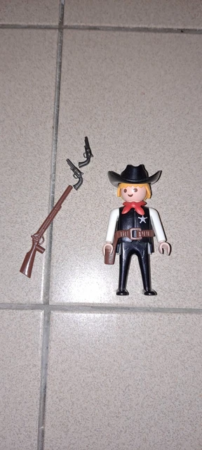 PLAYMOBIL 3423 Maison Du Shérif – Vintage Far West – Set Complet Avec Accessoires (état Correct)