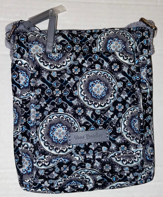 VERA BRADLEY Iconic RFID Mini HIPSTER Crossbody Bag, Charcoal Medallion, NWT