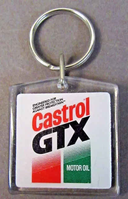 CASTROL GTX MOTOR OIL Keychain Keyring Key ring