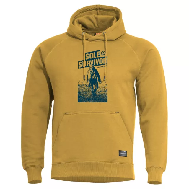 PENTAGON Maglia Maglione Felpa con cappuccio militare PHAETON Tuscan Yellow