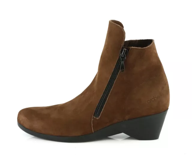 Arche EOLIE Nubuck Brown Suede Ankle Boots N5155 Size US  5 / EUR 36