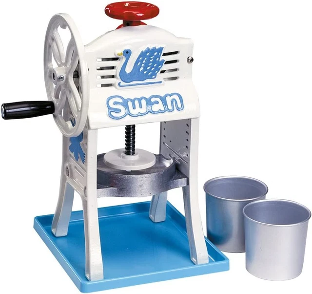 Ikenaga Swan Hand Shaved Ice Machine Manual Small Antarctic Cast Iron FAIE 301