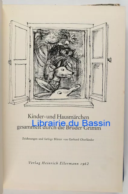 Kinder- und Hausmärchen gesammelt durch die Brüder Grimm Band 1-3 Grimm 1962 3