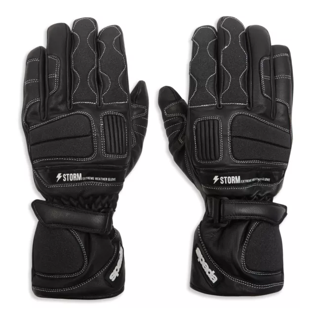 SPADA Storm Cuir Imperméable Moto Gants Hiver