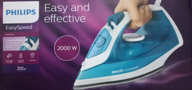 (NEUF) 👗Fer À Repasser Philips 2000W Easy Speed  GC1744/20