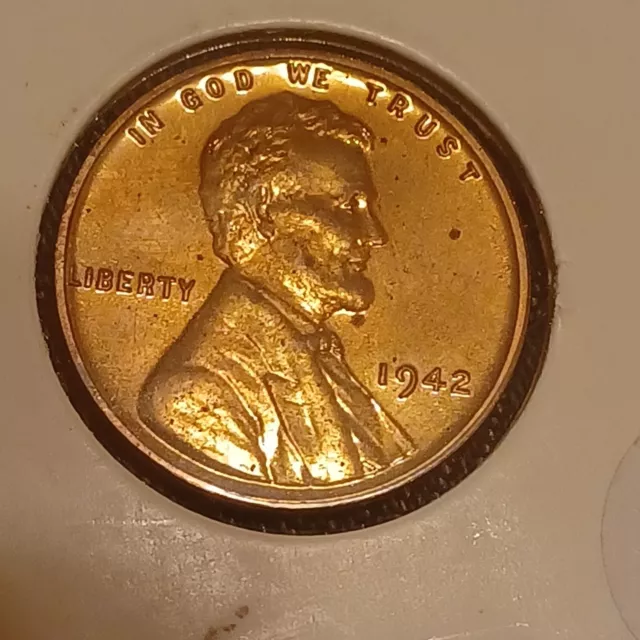 1942 Proof Lincoln  Wheat Cent. Penny  BU Superb Gem Red. Low Mintage 32,600