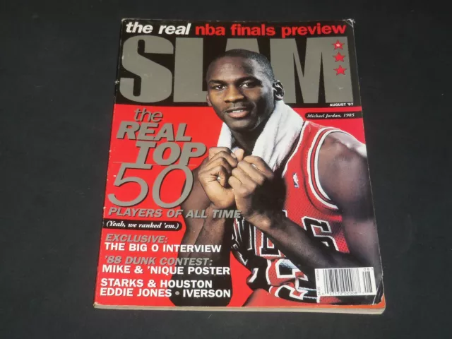 1997 August Slam Magazine - Michael Jordan Cover - Nba Basketball - O 8472
