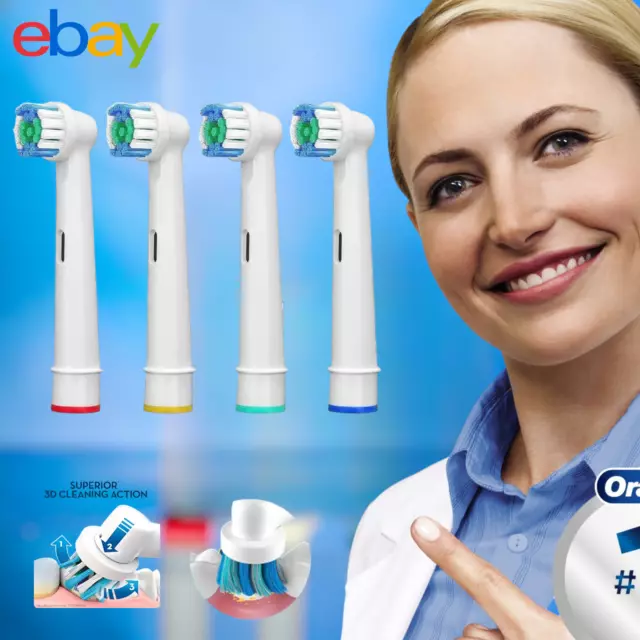 Oral B Braun Electric Toothbrush Replacement Head Compatible All Model Precision