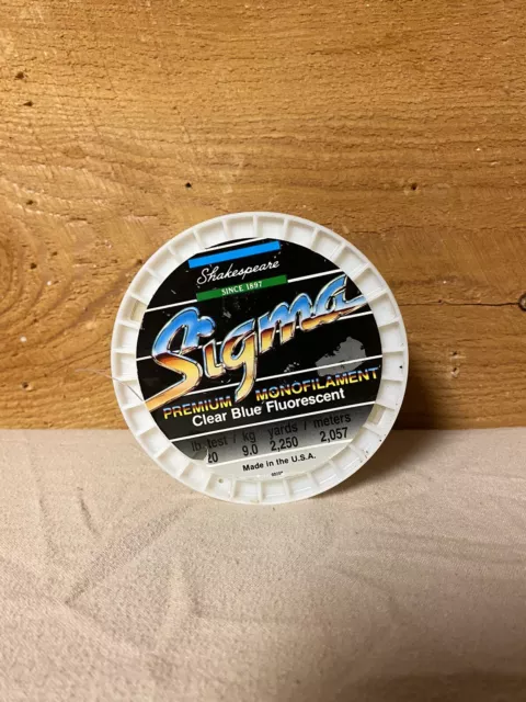LOT OF 6 Shakespeare Sigma Premium Fishing Line 15# test 110 yds each clear  blue $20.00 - PicClick