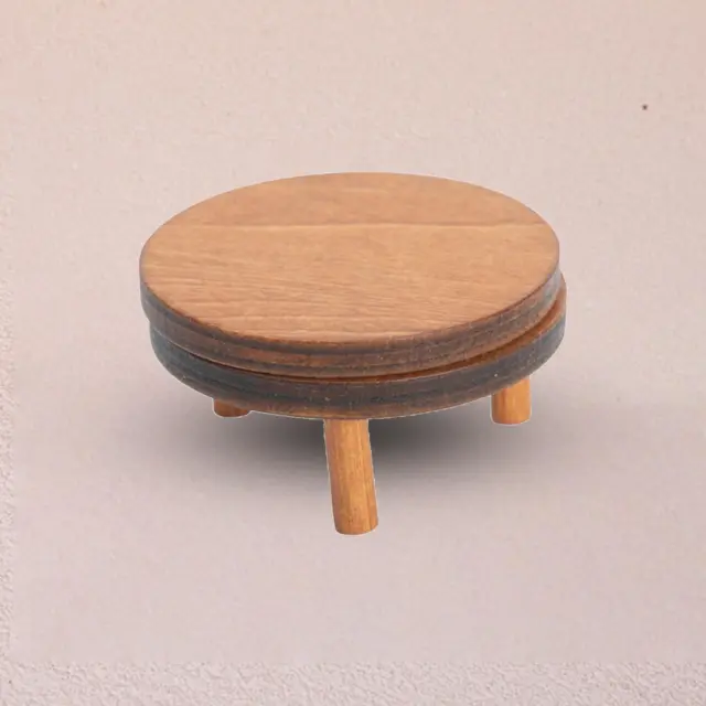 Miniature Table Wooden Ornaments Photo Props for Dollhouse Furniture DIY