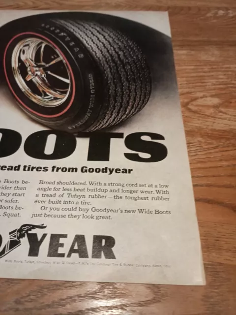 1967 Good Year Boots Wide Tread Tires Magnetic Ad 3