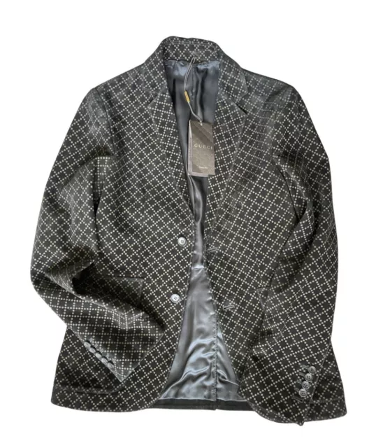 GUCCI MENS SUEDE mix sport blazer jacket. New 335.00 PicClick UK