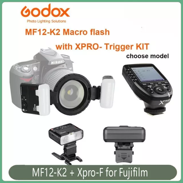 Kit Twin Flash Godox MF12 para Sony Mirrorless