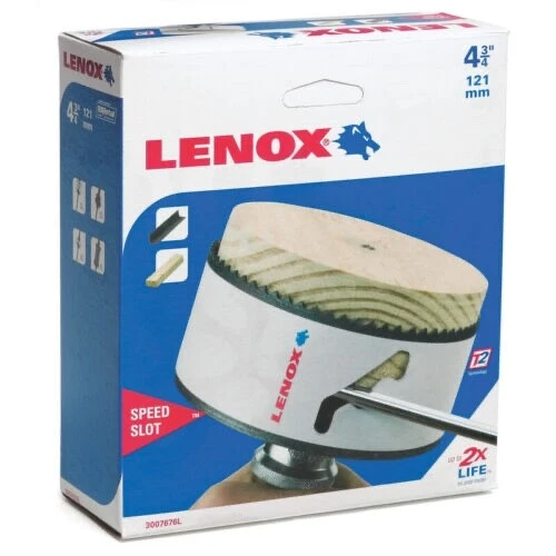 Lenox 3007676L Speed ​​Slot Bi-Metal Staircase Design Hole Saw Blade 4-3/4 in.