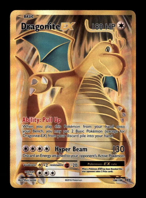 Pokemon Karte Dragonite-EX Holo Aus XY Evolutions - Sammlerstück Für TCG-Decks