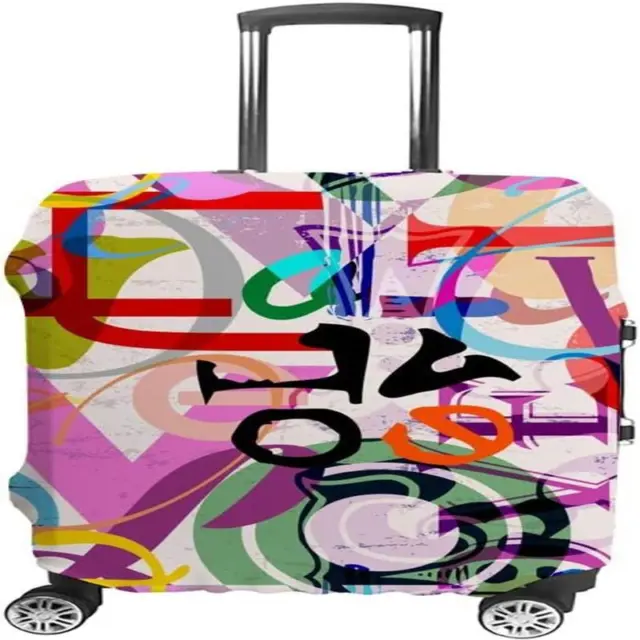 Kuizee Luggage Cover Suitcase Cover Cute Cartoon
