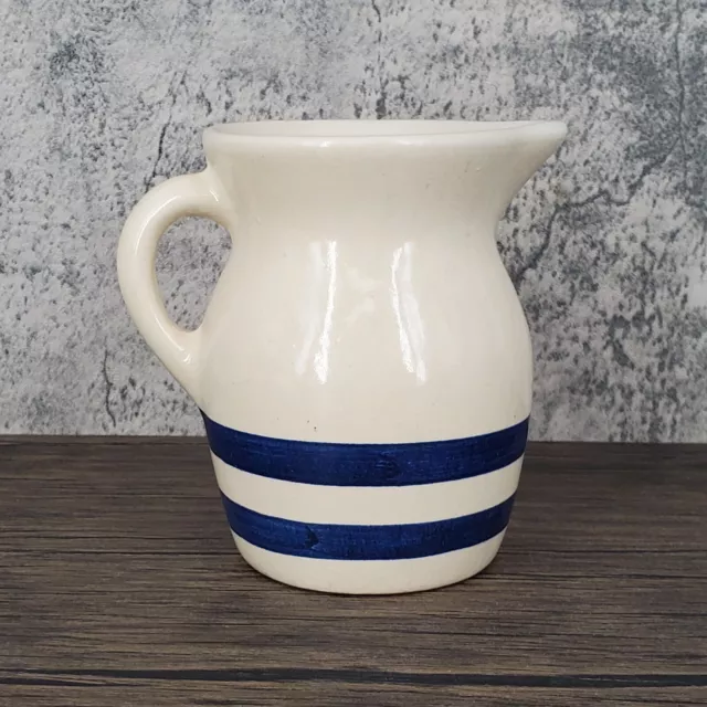 Vintage RRP Williamsburg Blue Band 1PT Creamer Robison Ramsbottom Pottery