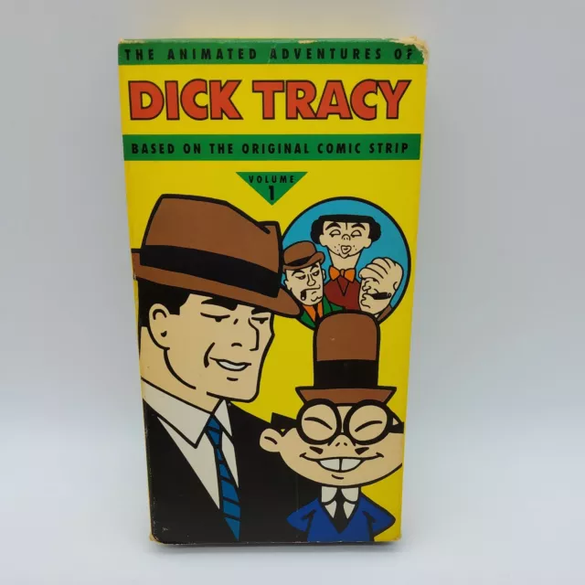 THE ANIMATED ADVENTURES of Dick Tracy VHS Volume 1 Paramount 12814 1990  $7.49 - PicClick