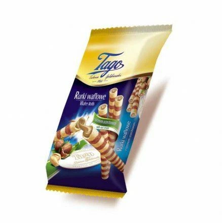 Tago Rouleaux Gaufrettes aux arachides - 30 pièces par paquet - 150 g - Lot de 3