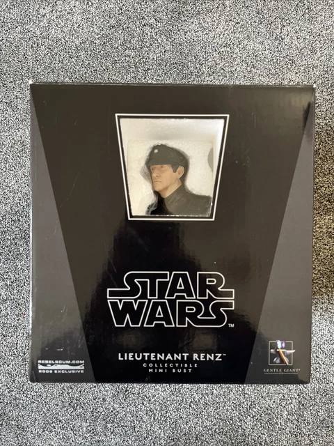 Barrie Holland Gentle Giant Star Wars Mini Bust LIEUTENANT RENZ #933/2500 SIGNED