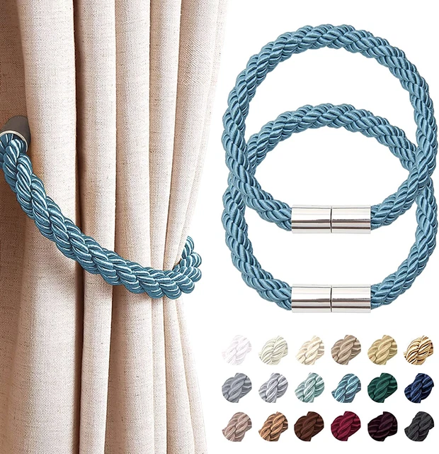2 Pack Strong Magnetic Curtain Tiebacks Modern Simple Style Drape Tie Ba