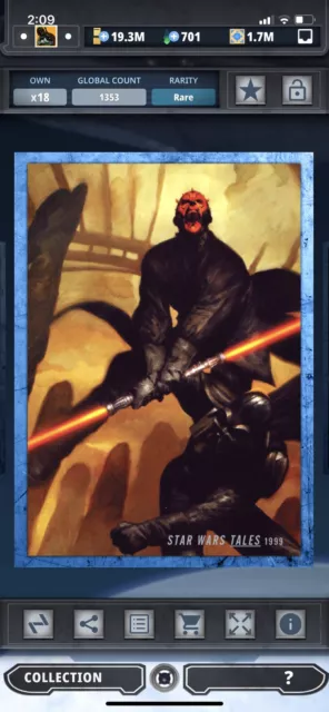 Topps Star Wars Digital Card Trader Blue Evolution: Comics Tales Insert