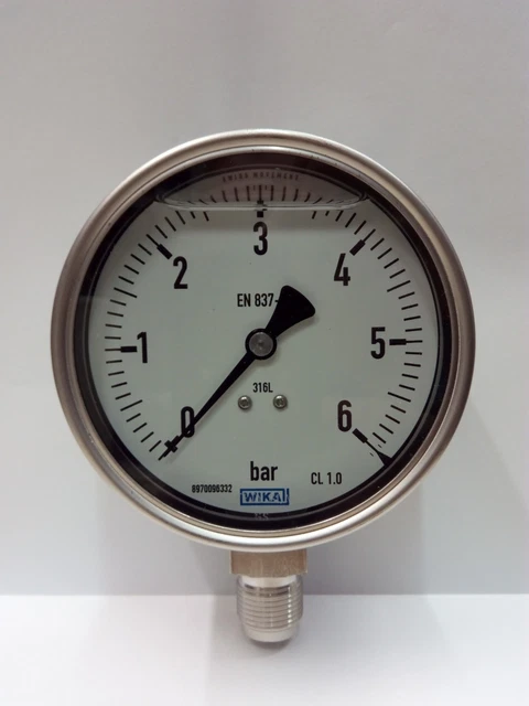 Manometro A Tubo A U In Acciaio Inox – 0-3000 Pa, Per Pressione Differenziale Di Acqua, Aria E Gas, Compatto Per Laboratorio