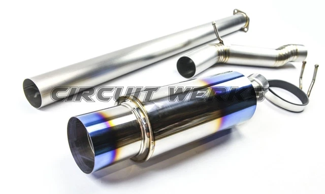 Mitsubishi Lancer Evo X 3"" Simple Evolution Complete Titanium Catback Output Evox