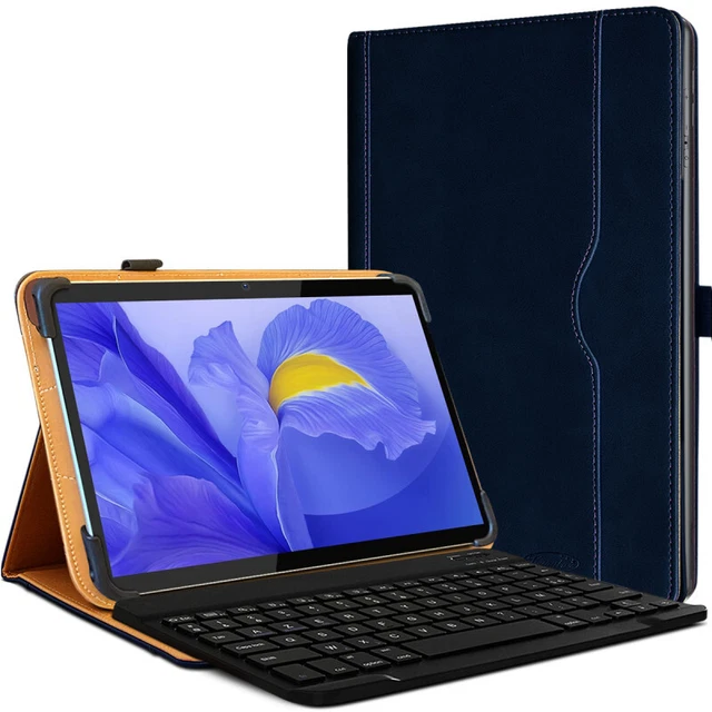 Clavier AZERTY + étui Bleu Foncé Pour Blackview Tab 10 Pro Karylax