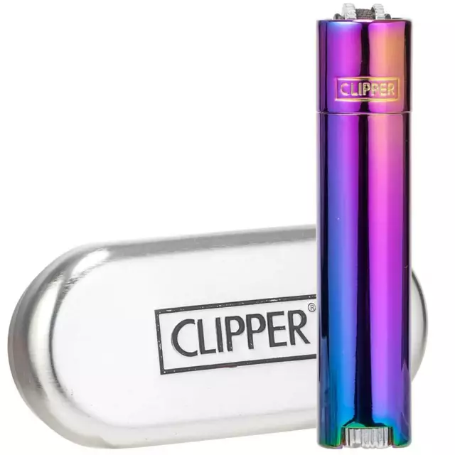 Briquet CLIPPER METAL pierre - toutes pièces changeable + boite métal offerte 3