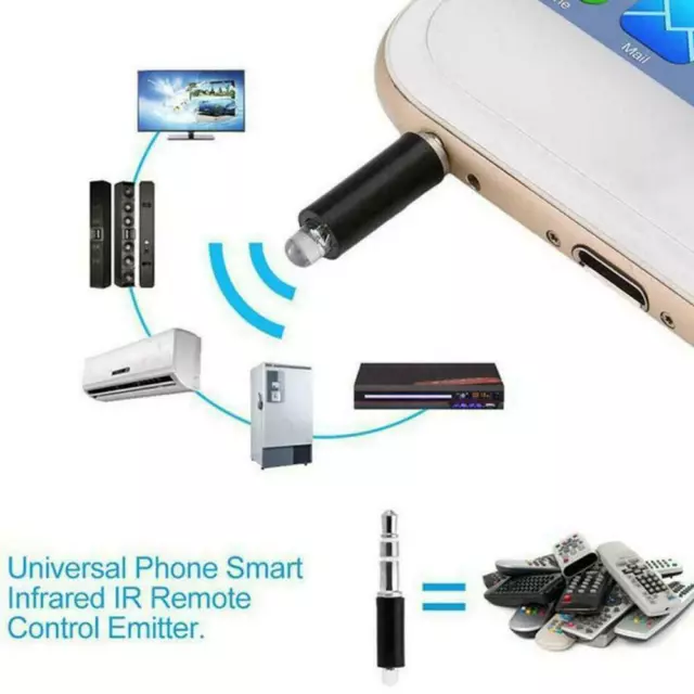 Universal 3.5Mm Wireless Infrared Transmitter Remote Control IR For Phone Lot C0