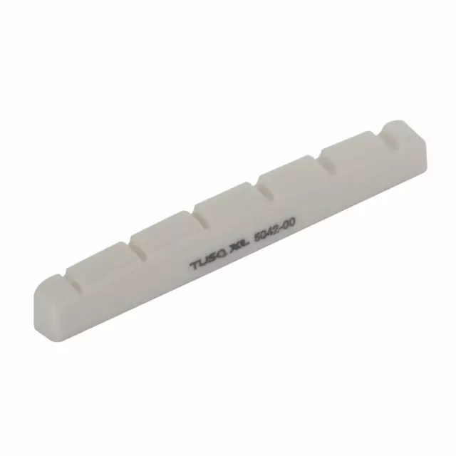 Graph Tech PQ-5042-00: Ivory 42mm Pre-Slotted Flat Bottom Guitar Nut TUSQ XL Nut