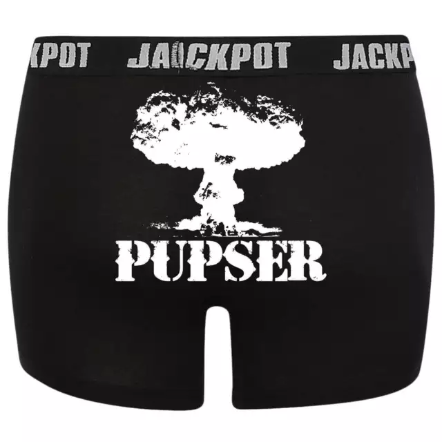 Jungen Jungs Boxershorts lustiges PUPSER Motiv Unterwäsche Größe 152 bis 158 cm